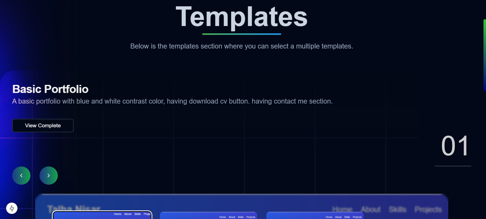Template Selection